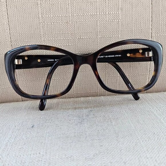 Kirkland Signature HAVANA Women Eyeglasses Frame KS HEDGES Glasses Tortoise Fram - Picture 4 of 11